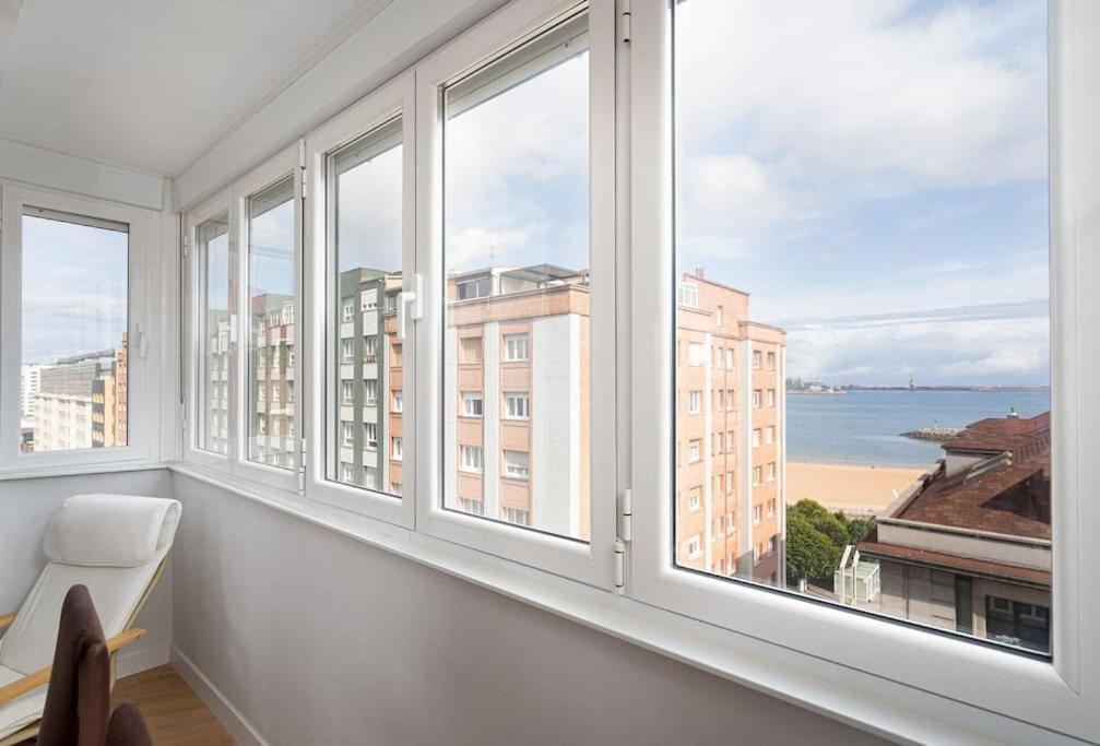 Myhousespain - Moderno Piso Frente Al Mar Gijon Bagian luar foto